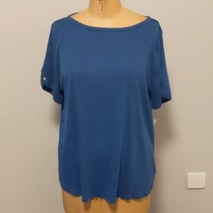 Talbots Blue T-shirt 2X